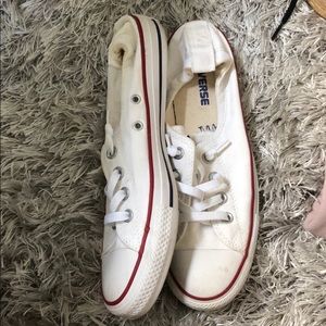 Size 8.5 like new white Converse
